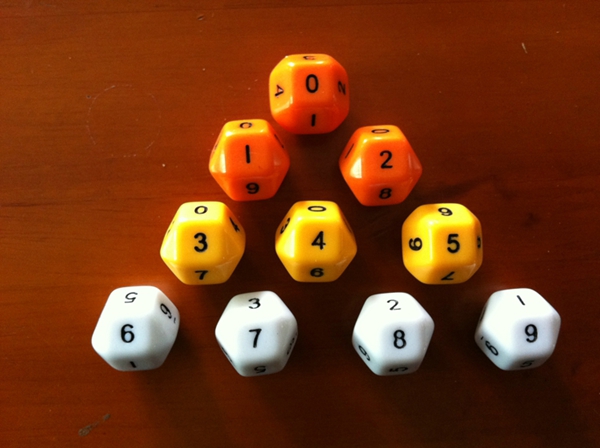 

D10 Bosons 18 Sided Polyhedral Dice Multicolour Drink Game Dices 18mm Educational Toy Funny Family Games Digital Dice Good Price #P2