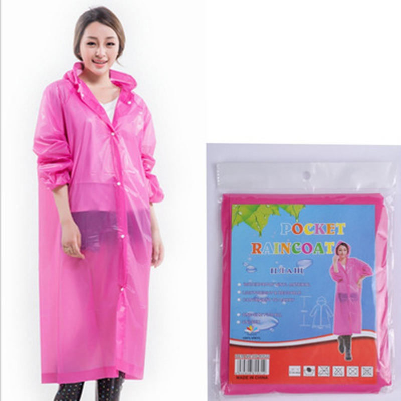 

One-time Raincoat Fashion Hot Disposable PE Raincoats Poncho Rainwear Travel Rain Coat Outdoor Sports Rain Wear, Green