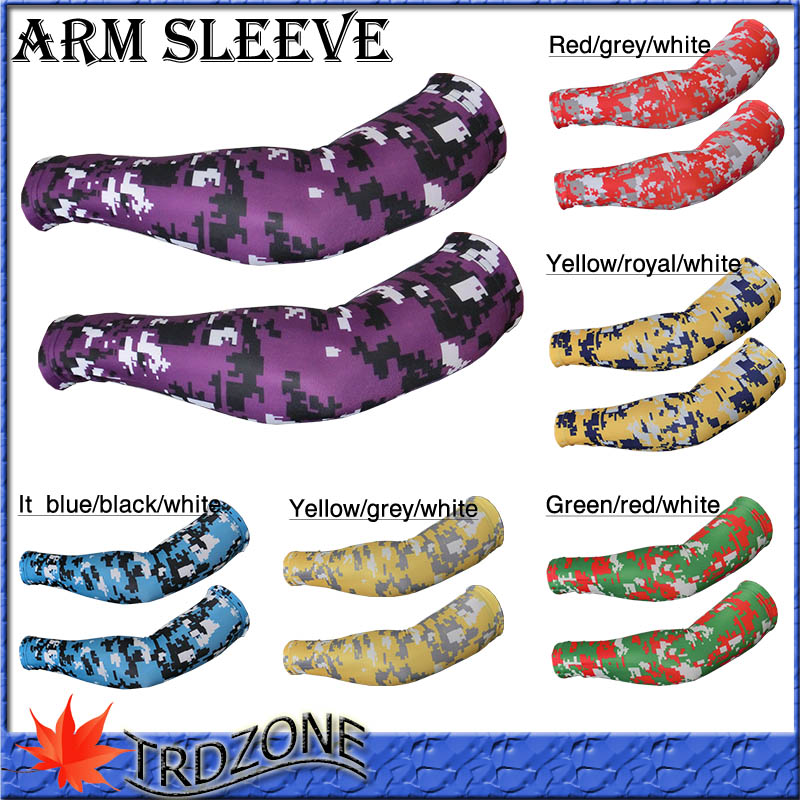 

2016 Purple "Wicked Camo" Compression Arm Sleeve by driven Sports, Black