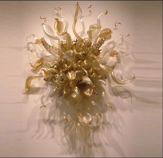 

Hand Blown Lamp Antique Sconce LED Bulbs Special Design Style Colored Glass Wall Lamps
