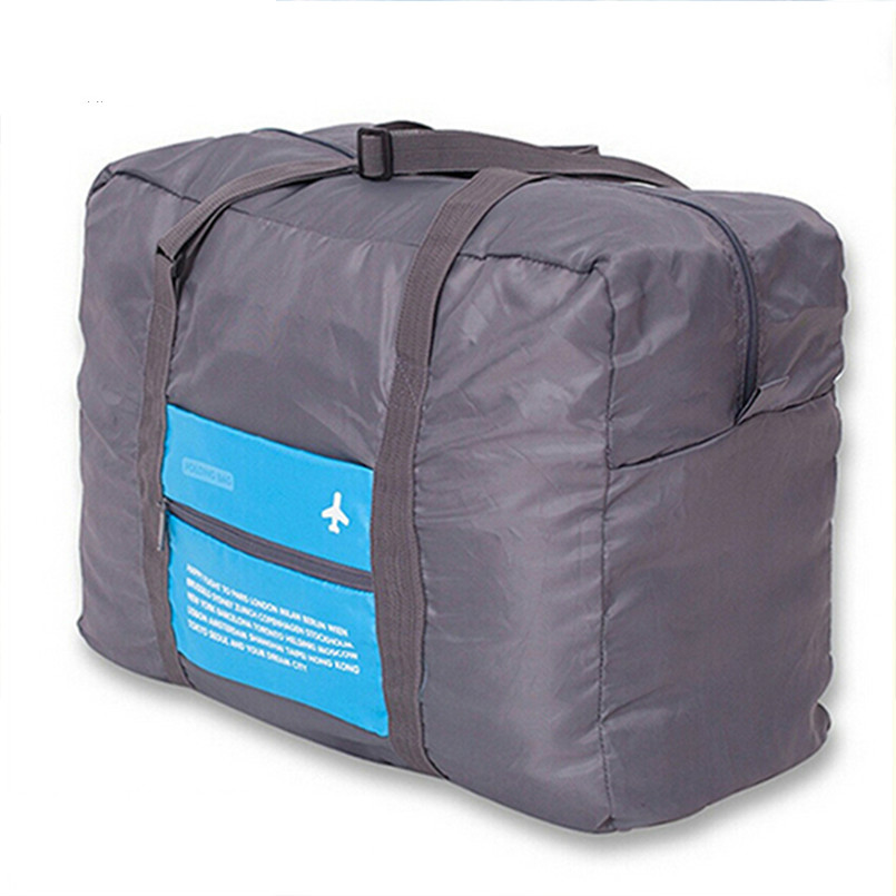 Wholesale- VKTERY Fashion WaterProof Travel Bag Large Capacity Bag Women nylon Folding Bag Unisex Luggage Travel Handbags Free Shipping-image-404091382