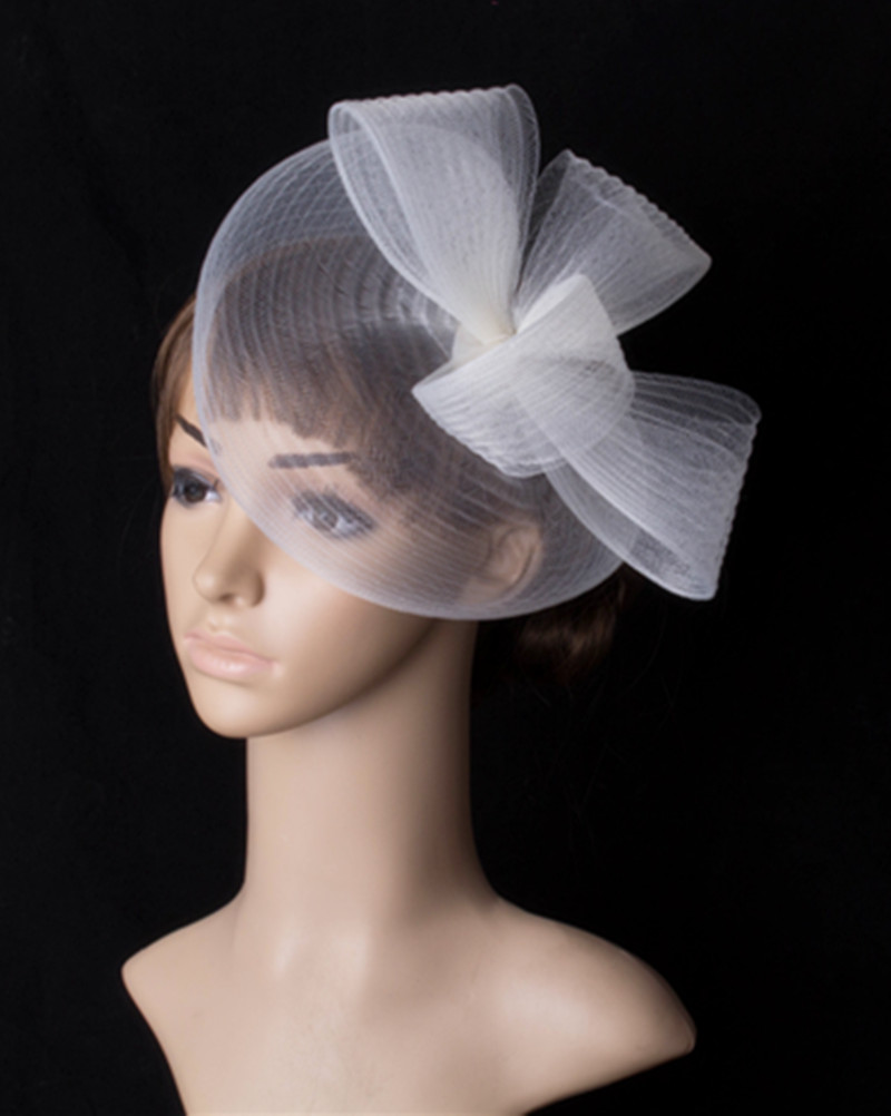 

Wonderful color crinoline fascinator headwear colorful mesh occasion bridal hair accessories bar millinery cocktail hat MYQ052