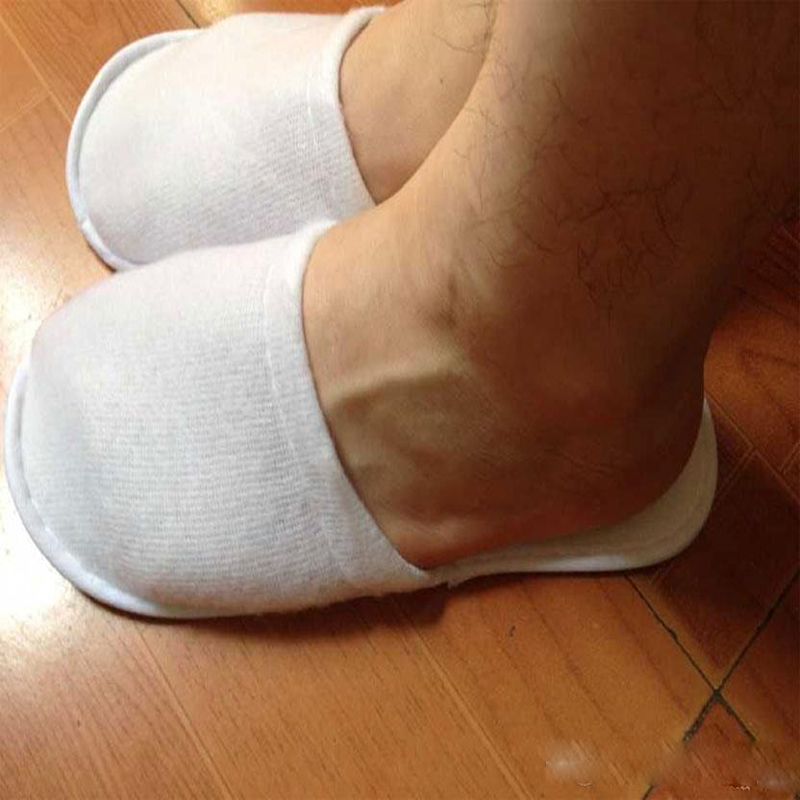 

20pairs one-time slippers disposable shoe home white sandals hotel babouche travel shoes