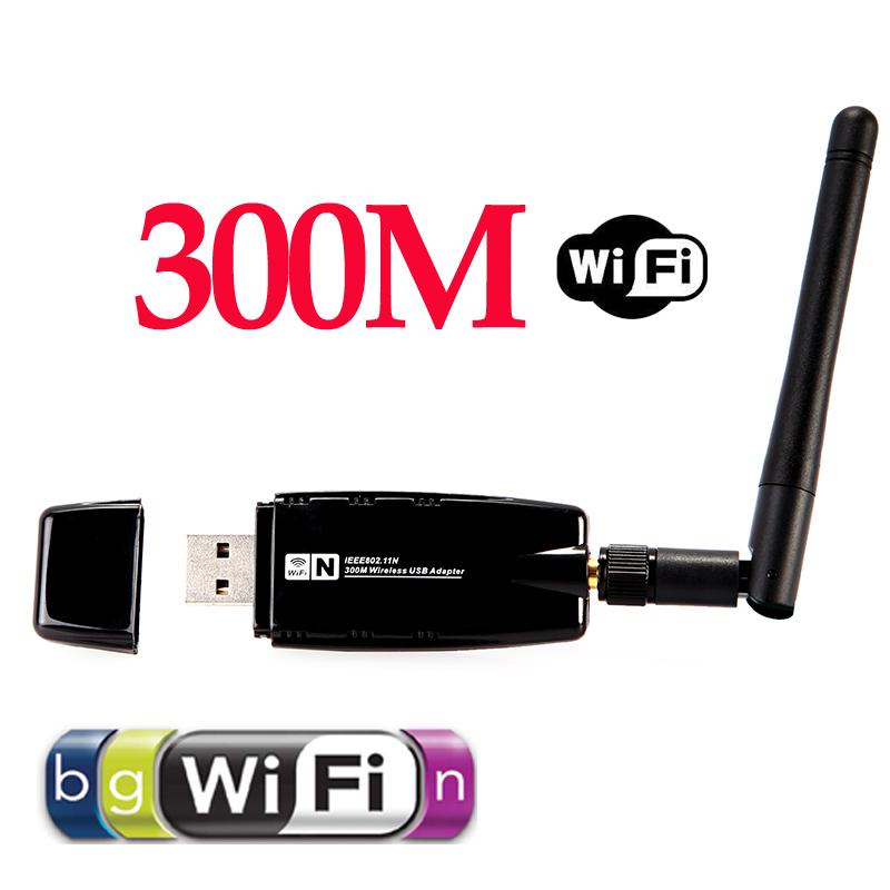 Mini 300Mbps Wireless USB WiFi Wi Fi Wi-Fi Network Adapter 2.4GHz ISM with External Antenna Networking 802.11n/g/b