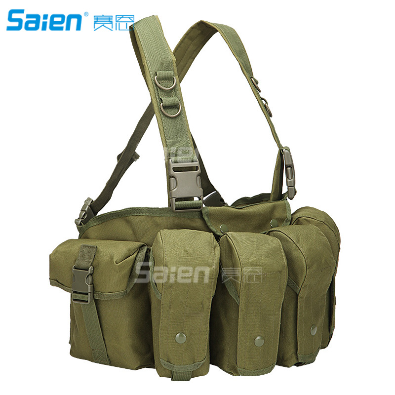 

Tactical Vest Outdoor Field Play, expand Training Equipment Fishing Cosplay, Army green