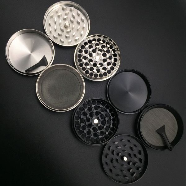 

Smoking Accessories 55mm 4 layers metal grinder dry herb vaporizer pen Zicn alloy CNC Teeth tobacco grinders