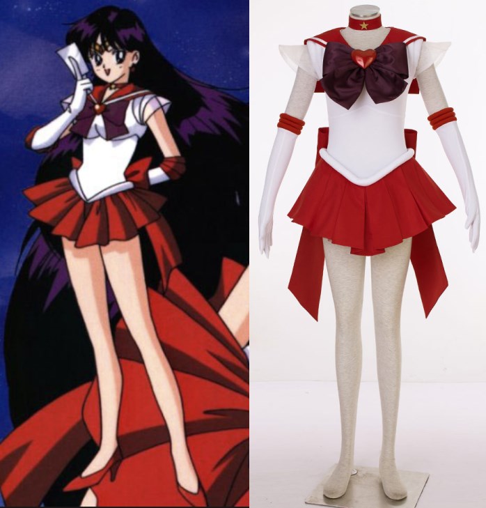 

SuperS Sailor Moon cosplay Hino Rei Sailor Mars cosplay halloween woman costumes