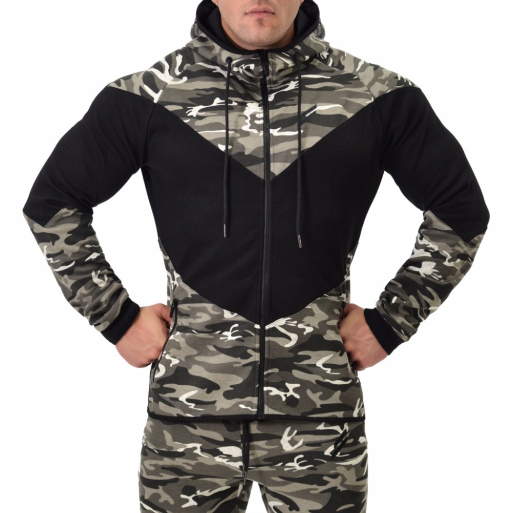 

Men's Hoodies & Sweatshirts 2021 Camouflage Tops Autumn Winter Fashion Men Casual Cotton Fleece Male Pullover Mens Crewneck Sweatshirt, W01b