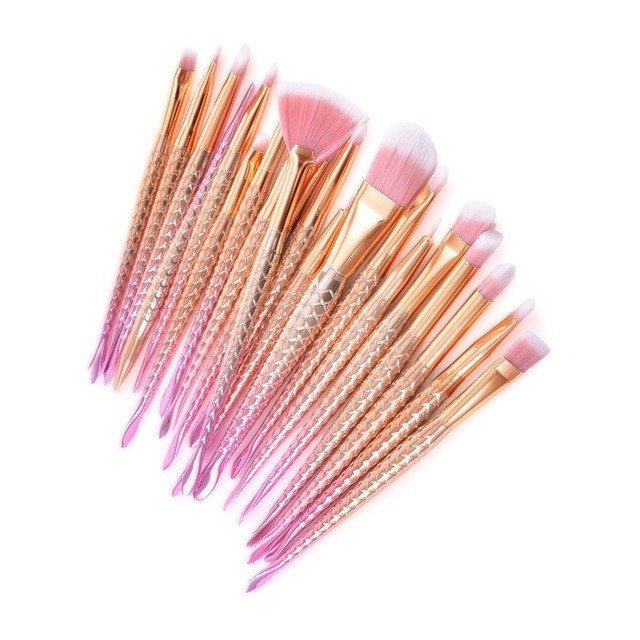 

20pcs makeup Brushes Eye Shadow Foundation Eyebrow Makeup Brushes Fishtail Brush Comestic Tool