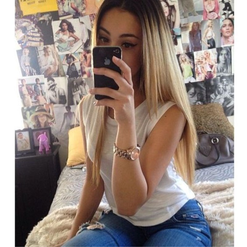Beautiful Long Ombre Blonde #613 Silky Straight Wig Baby Hair Heat Resistant 180% Density Synthetic Lace Front Wig Light Blonde for Women-image-388552723