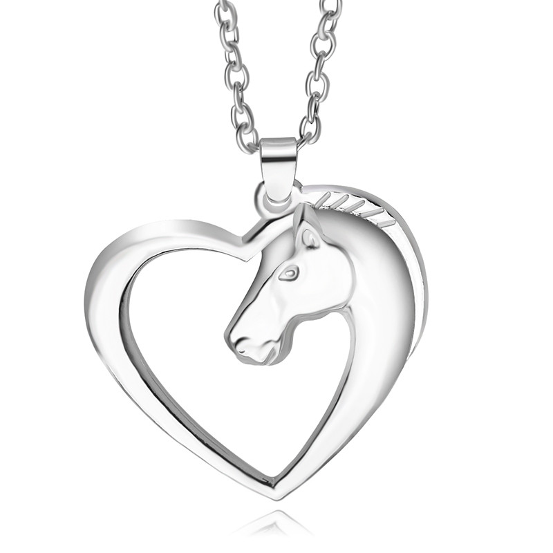 Sentado Caballo//Pony europeo encanto con Bolsa De Regalo Rosa-Plata Tono Lindo