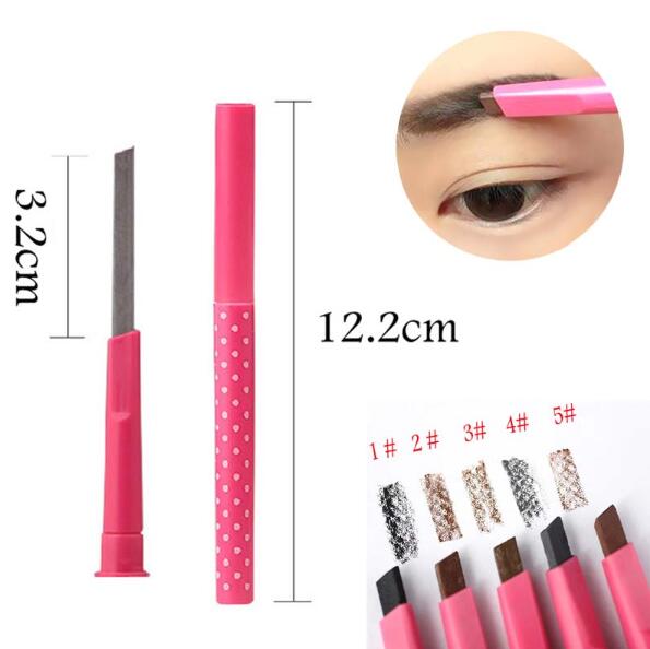 

Pro Ladies Waterproof Longlasting Brown Eyebrow Pencil Brow Eye Liner Pen Makeup Cosmetic Beauty Tools maquillage Drop Shipping