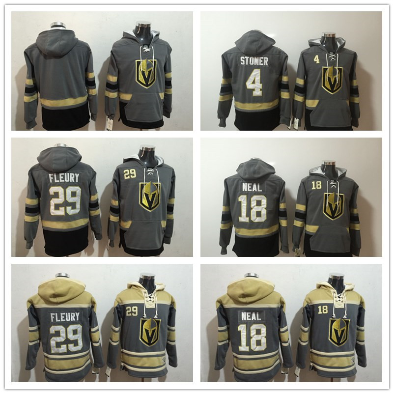

Vegas Golden Knights Hoodies 29 Marc-Andre Fleury hockey Hoody Jersey 18 James Neal 4 Clayton Stoner Sweatshirts Winter Jacket 100% Stitched