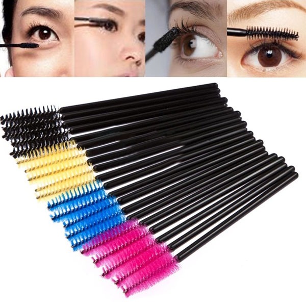 

Wholesale- 50PCS Disposable Eyelash Brush Mascara Wands Applicator Makeup Cosmetic Tool