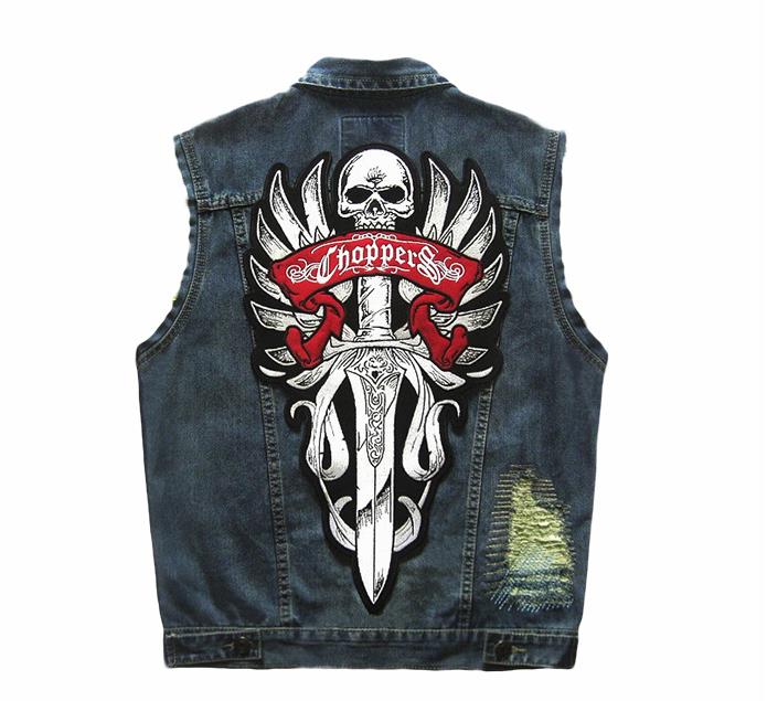 ,Chopper-/& Old Schoolmotiv Modell Hardcore Bike Sweatshirtjacke mit einem Biker