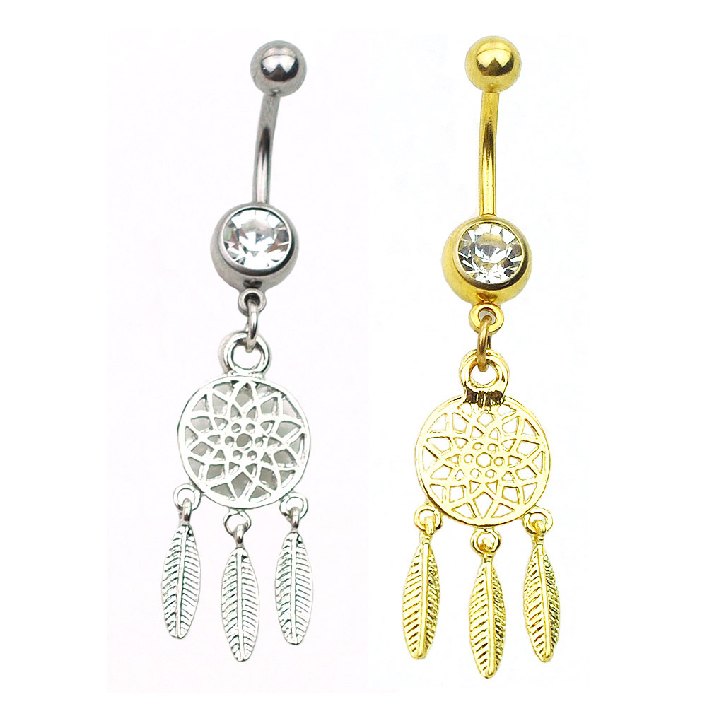 

D0649 Dream Catcher Belly Navel Ring Mix Colors