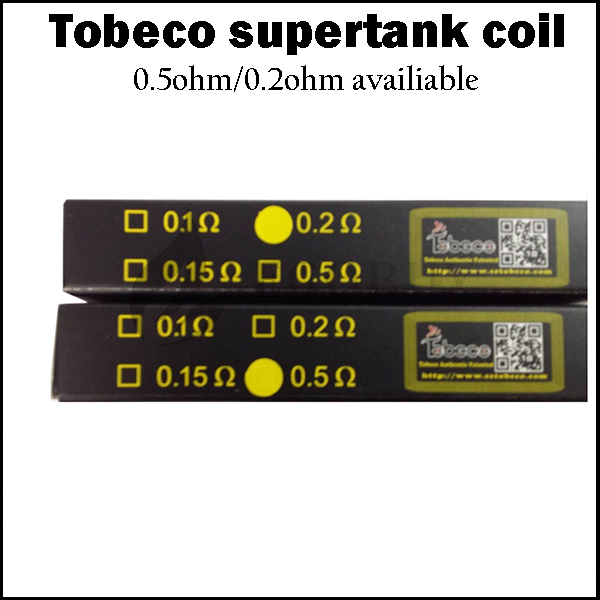 

100% authentic Tobeco Super Tank Coils .2ohm .5Ohm OCC Coil for Super Tank nano supertank mini 25mm turbo KS atlantis 2 clearomizer tanks