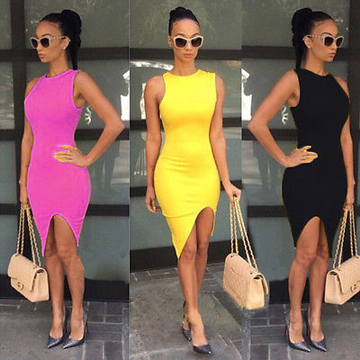 

Wholesale- 2016 Super hot Sexy Women Summer Casual Sleeveless Party Cocktail Short Mini Dress Fashion Vestidos, Red