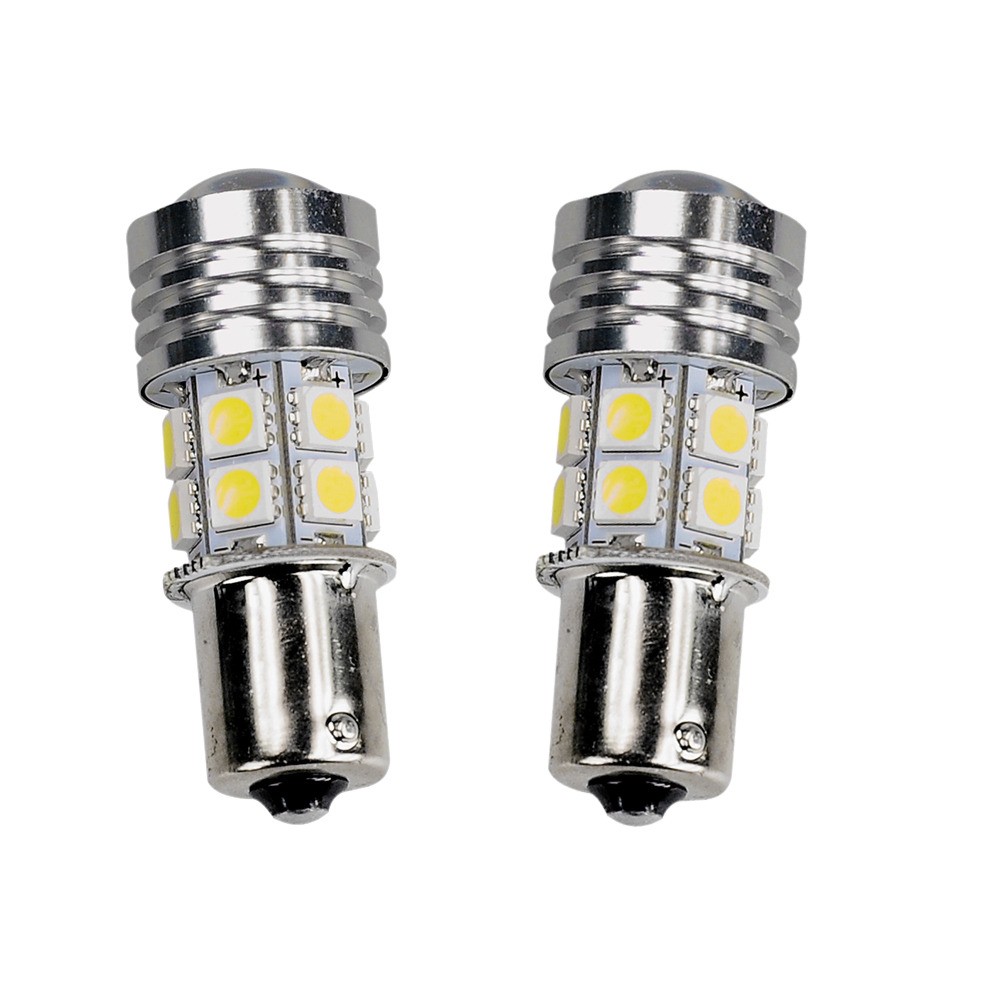 Bombillas de luz LED P21W 1156 BA15S 33smd freno deja cola trasera de reversa para Automóvil 12v