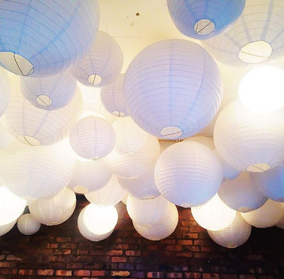 

2017 New Arrival 50 Pieces Wedding Paper Lantern Lampshade Birthday Baby Shower Party Garden Home Decoration, Green