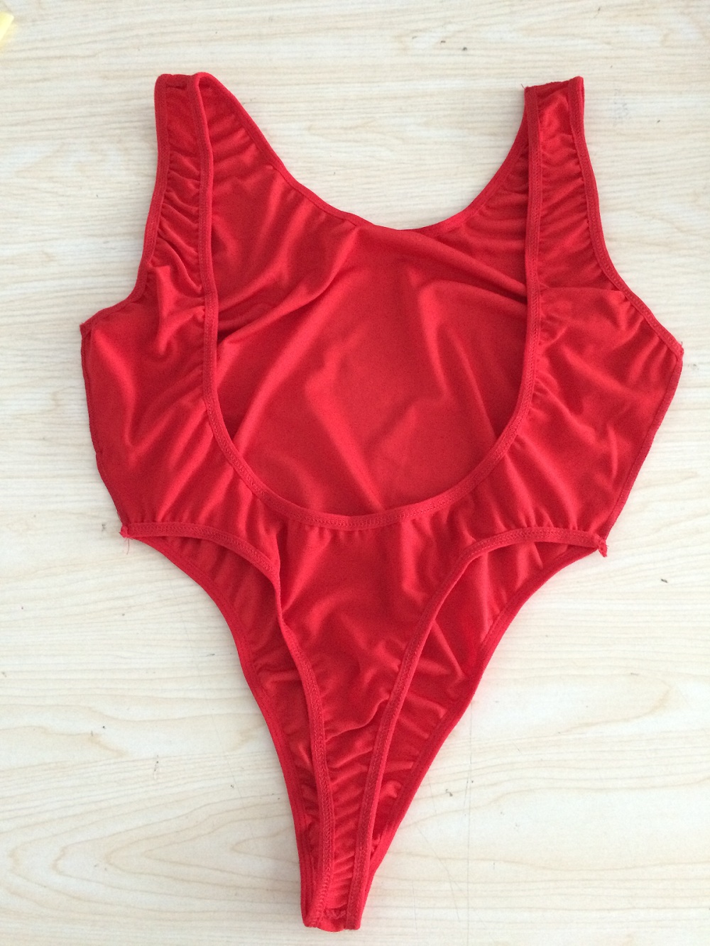 Free Size Hot Sexy High Cut One Piece Swimwear Milk Silk Erotic Lingerie Club Pole Dance Wear Thong Bodysuit Leotard Top-image-376949591