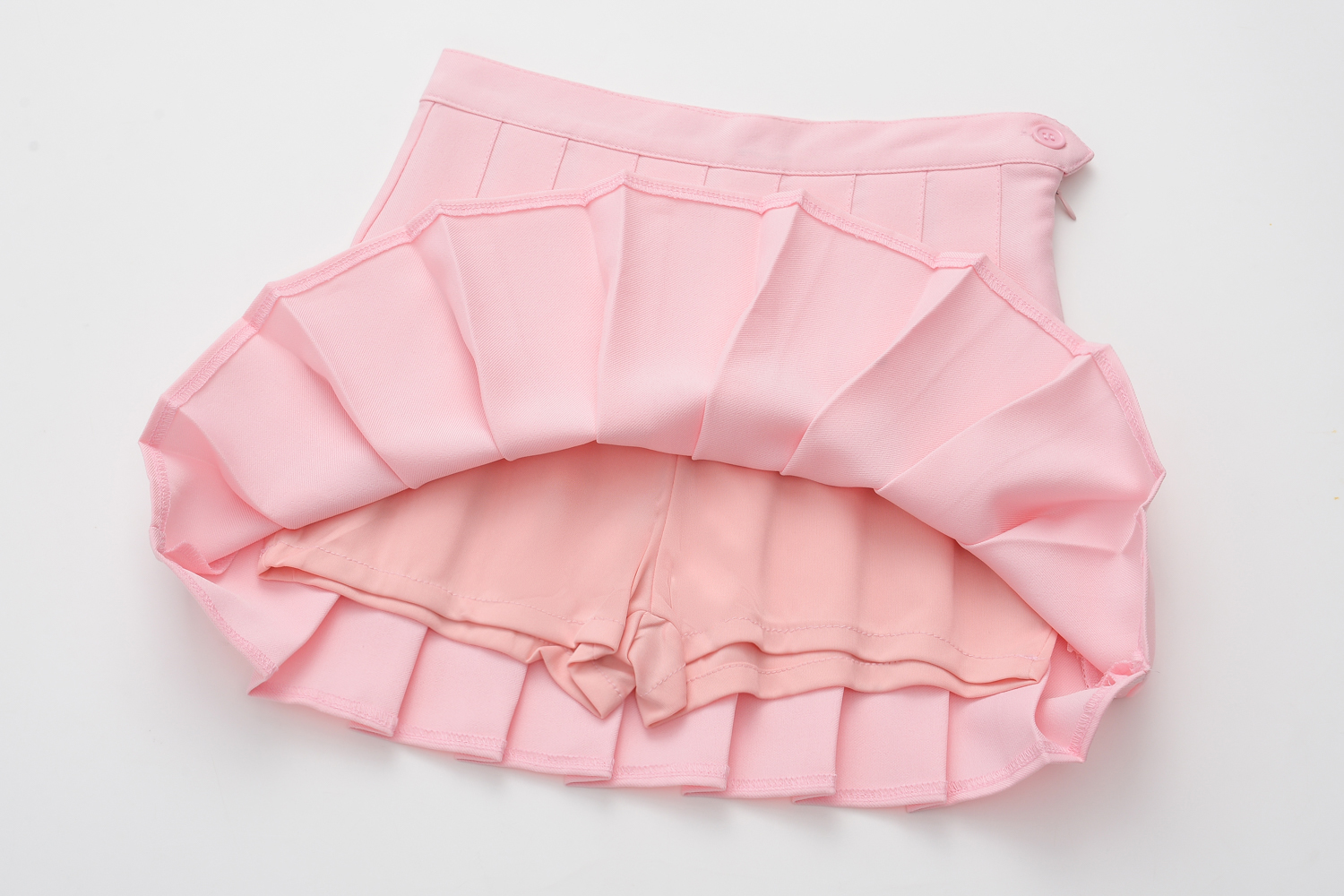 spring models pleated A word College wind skirt-image-387486614