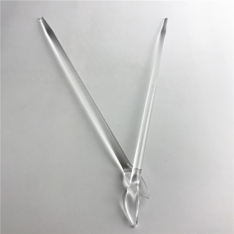 

6.7 Inch Clear Quartz Shovel Dabber Tool Wax Oil Dab Vaporizer Tools with 5mm Quartz Rods Nail for Glass Smoking Water Pipes