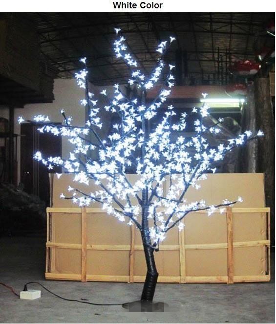 

1.5m 5 Ft Height White LED Cherry Blossom Tree Outdoor /indoor Wedding Garden Holiday Light Decor 480 LEDs