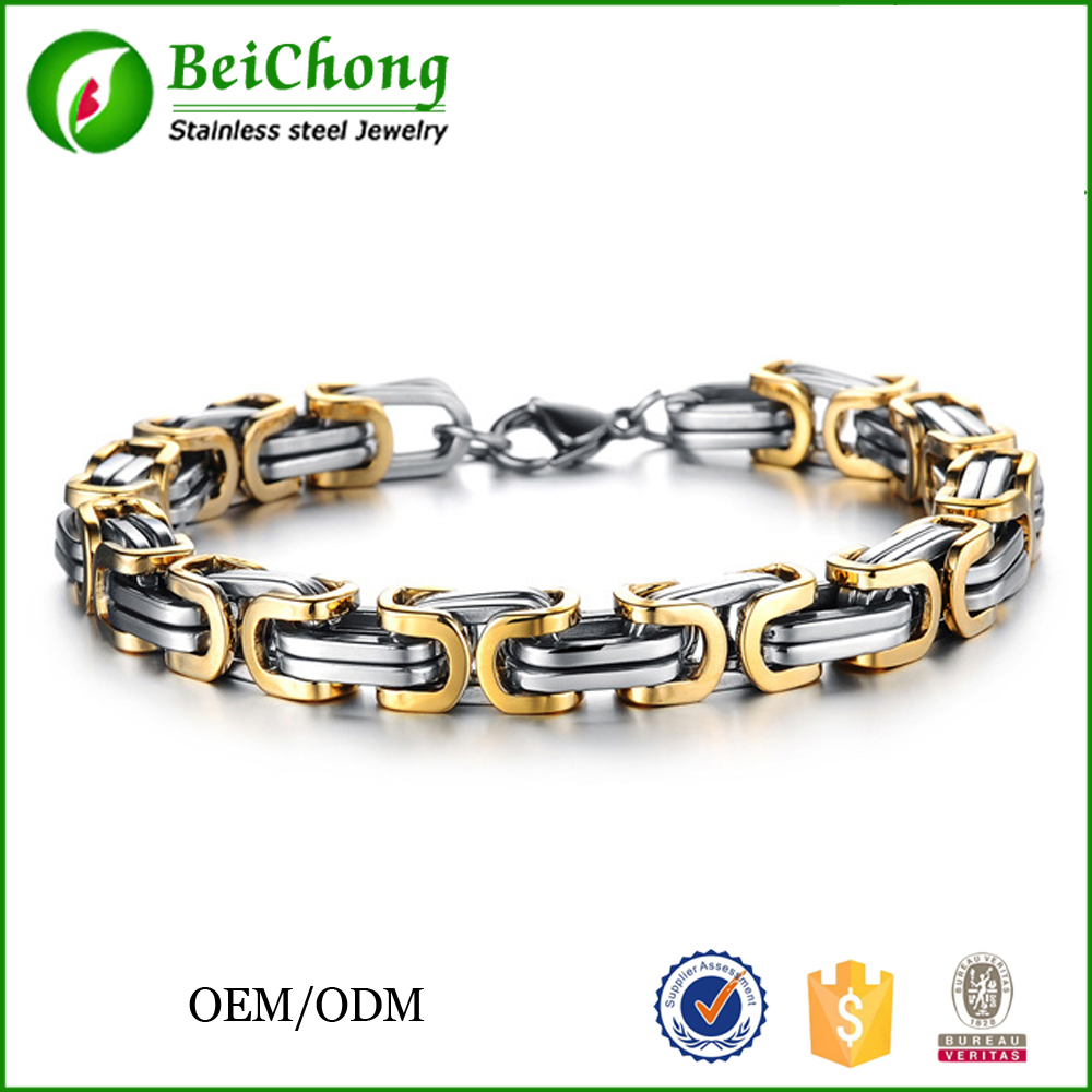 

BC Factory Direct Sale Fashion Men Jewelry Stainless Steel Bracelet Men Chains 2016