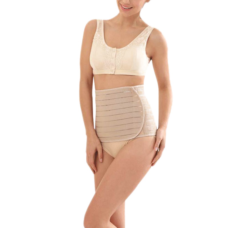 

Wholesale- Slimming Belt Womens Waist Cincher Body Shaper Girdle Adjustable Postpartum Tummy Tuck Shapewear, Beige