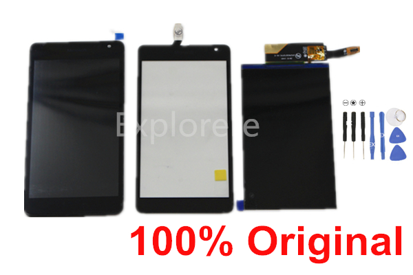 

1Pcs for Nokia Microsoft Lumia N535 535 LCD Display Touch Screen Digitizer assembly With Frame CT2S1973FPC-A1-E And CT2C1607FPC-A1-E +Tools