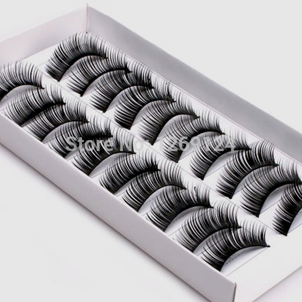 

10 Box Women Fashion Handmade Thick Long False Eyelashes Mink Eyelash Natural Eyes Lashes Makeup With Retail Pack Free Shipping