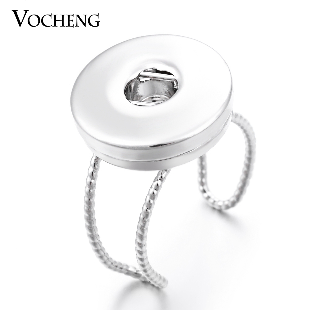 

NOOSA Ginger Snap Jewelry Resizable Ring Fit 18mm DIY Snap Button VOCHENG NN-398