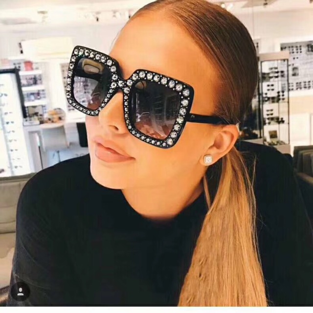 

Diamond Fashion Sunglasses Big Brand Design For Women Sun Glasses 12 Colors More Information