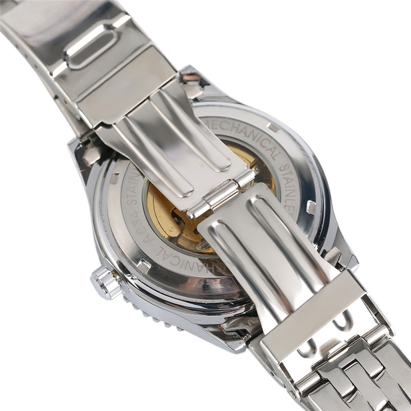 

Self Automatic New Mechanical 2018 Watches Military Skeleton Brand Men JARAGAR Fashion Gift Luxury Wind Wristwatches Clock Watch Epfud, Slivery;brown