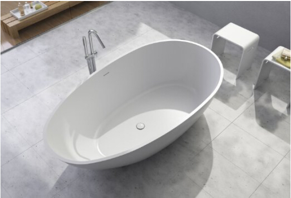 1780 x 980 x 510mm Solid Surface Stone Bathtub Pure Acrylic Freestanding Seamless Tub WD6553-image-383427837