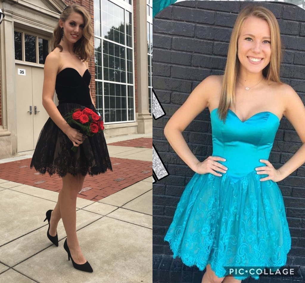 

Sweetheart Lace Satin Short Homecoming Dresses Custom Made Black Turquoise Green Pink Short Party Dresses Cocktail Dresses Zipper Up, Gold