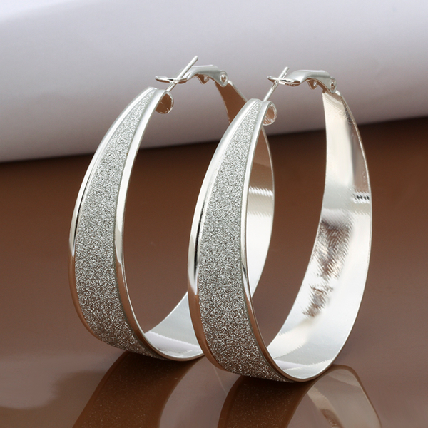 

Wholesale - lowest price Christmas gift 925 Sterling Silver Fashion Earrings E479, Golden;silver