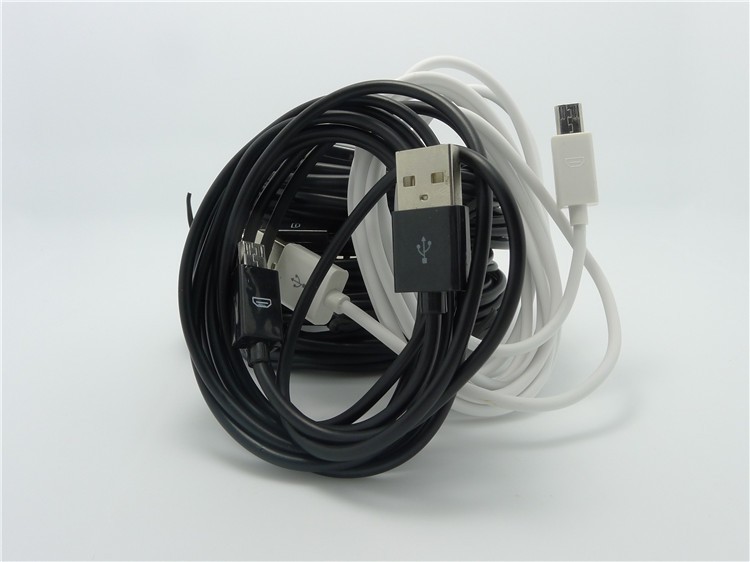 

wholesale 2m/6ft Long Durable Fast Charge Micro USB Charging Cable Cord Data Sync Line Universal For Samsung HTC Android Phones, Black