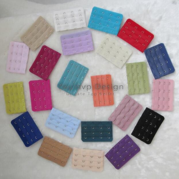 

Women brassiere 3 Rows 4 Hooks Bra Extenders 7.6CM X 5CM back buckle Clasp Strap Sewing Notion Tools Intimates Accessories