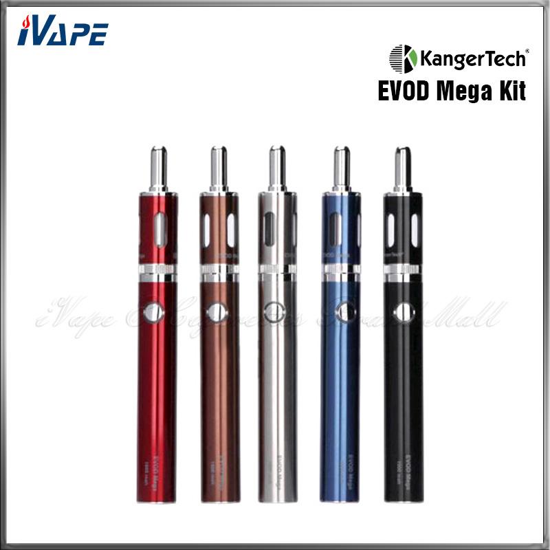 

100% Kit Original Cigarette EVOD Starter Express Kanger Kangertech Mega E EVOD Kit 1900mAh Battery 2.5ml Atomizer Kanger Kits Mega Cihif
