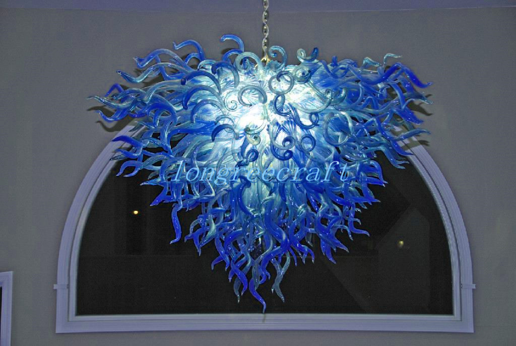 

Ceiling Lights Mouth 110v/120v LED Bulbs Hanging Chandeliers Lamp 100% Hand Blown Glass Chandelier Indoor Lighting Pendant Light