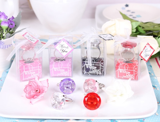 Wedding Diamond Ring Keychain Engagement Favors Wedding Decorations Key Chain Novelty Keychains Jewelry Gift Box Packing-image-238150318