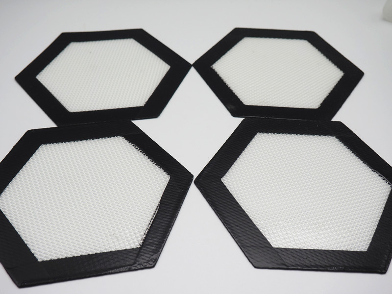 

Hexagon shape Food Grade Non-stick Silicone Baking Mat Dabber Sheets