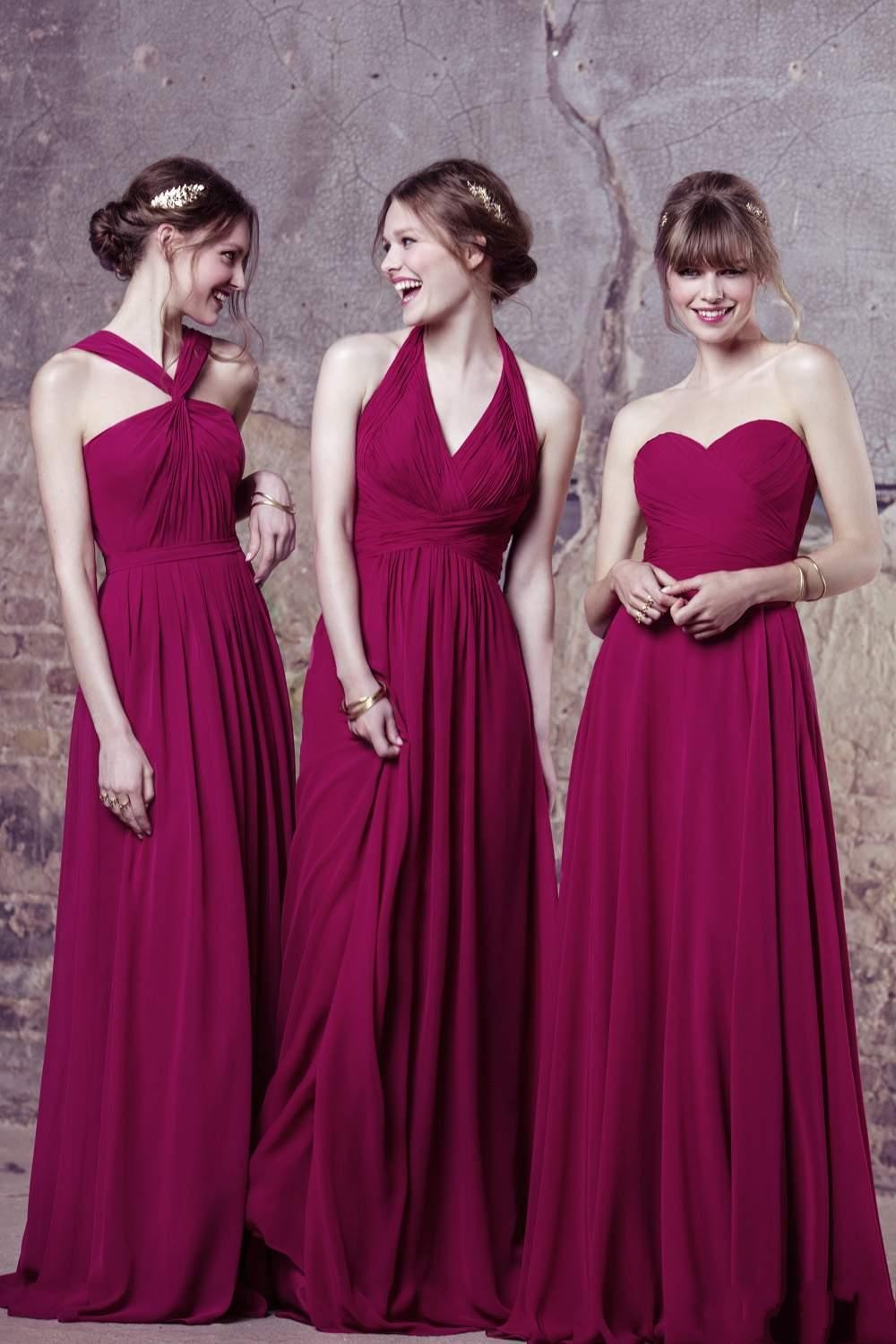 plum colored dresses for wedding