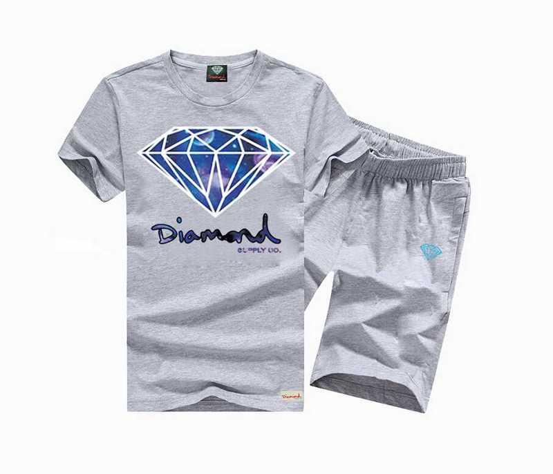 NOUVEAU style d'été coton costume à manches courtes mode masculine taille solide T-shirt et pantalon C436210 #