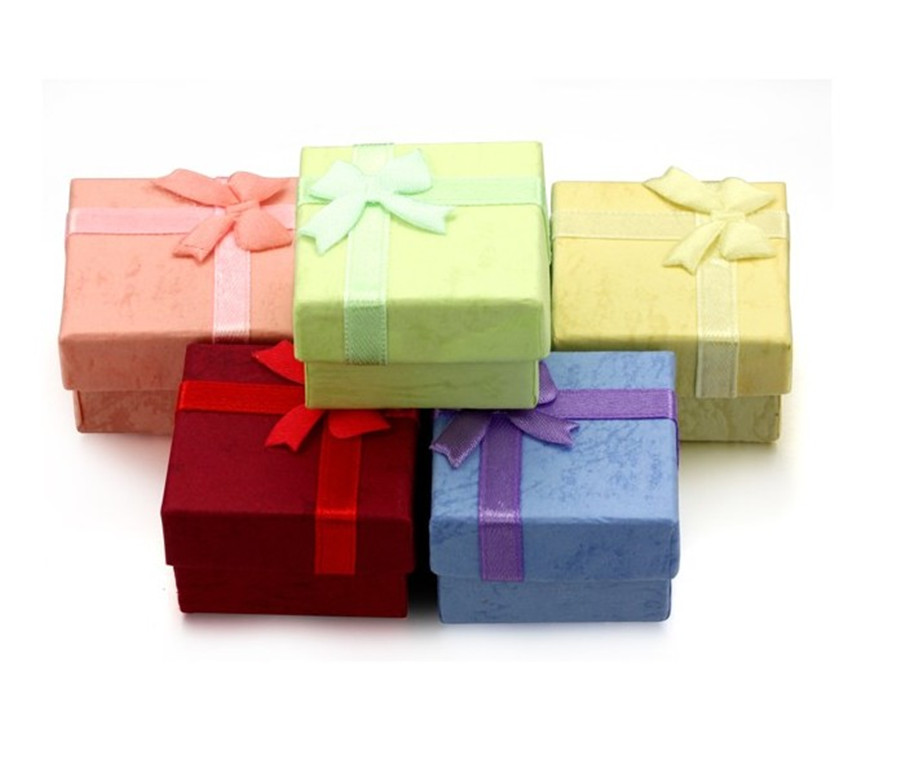 

Mini Jewelry Boxes Beautiful Fashion Jewelry Bracelet Ring Earring Pendant Box Square Box Packing Gift Case, Black;white