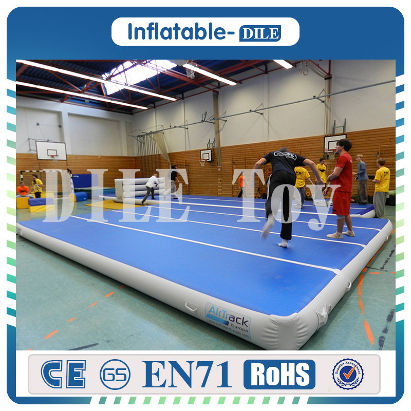 

Free Shipping 4x1x0.2m Inflatable Gymnastic Air track Tumbling Mat Air Floor Yoga Mat Track For Home Use Gymnastics Training