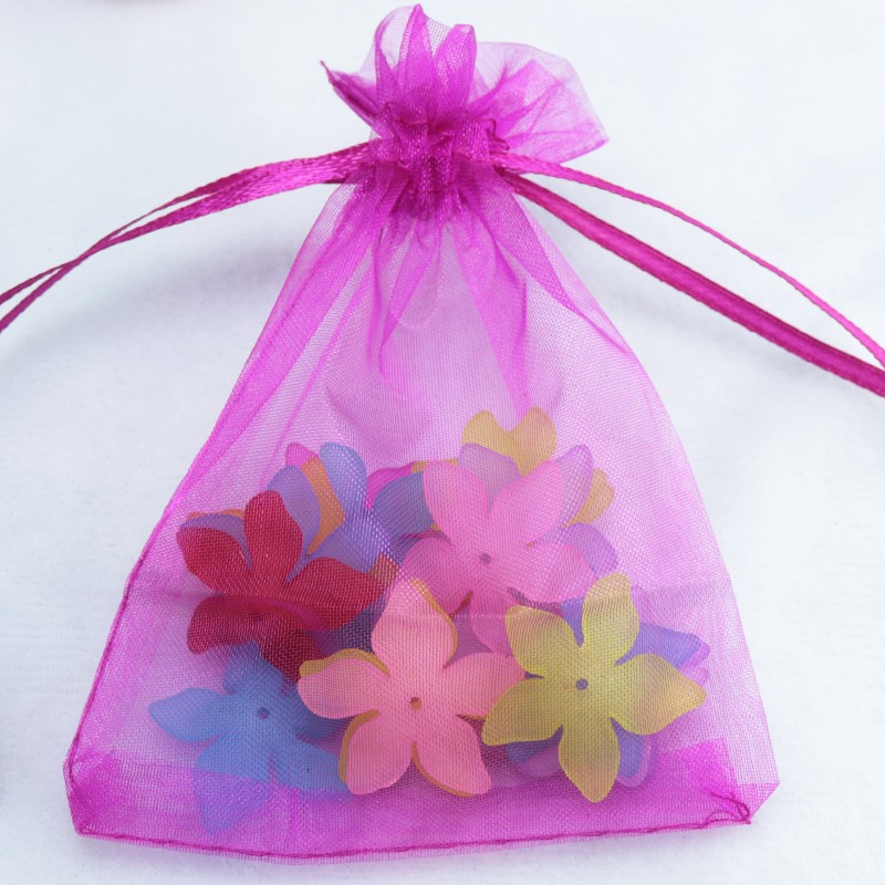 

Rose Red Sheer Organza Drawstring Jewelry Pouches Party Wedding Favor Packaging Candy Wrap Square Gift Bags 10X15cm 3.9X5.9'' 100pcs lot New
