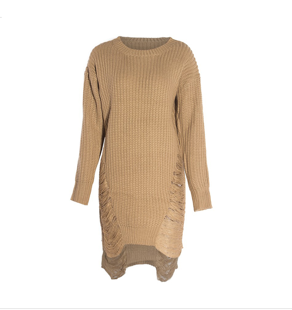 2016 New Women Loose Sweater Dress Fashion Winter Autumn Elegant vintage Dresses sexy Long Sleeve Casual Womens Clothing black